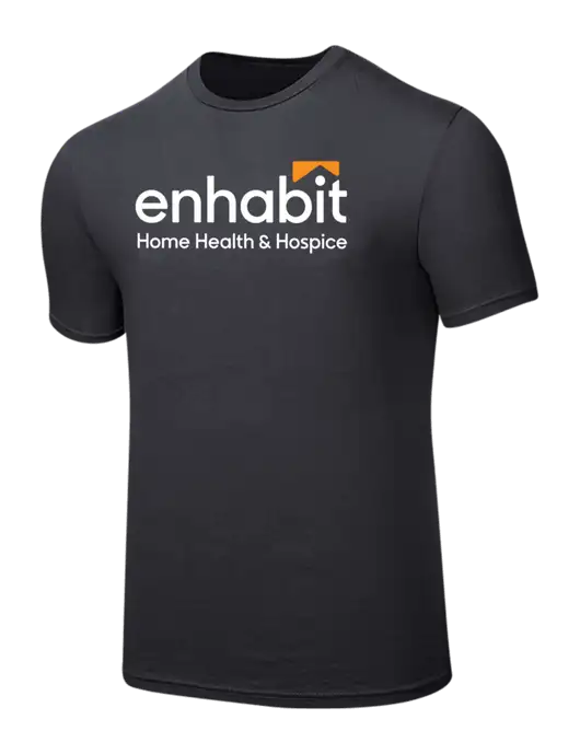 Seriously Soft Charcoal T-Shirt w/Enhabit Logo