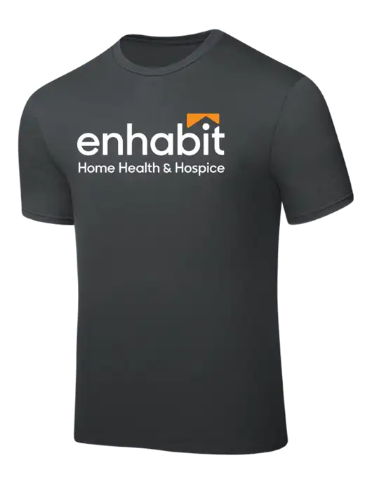 Dark Grey PosiCharge Competitor Tee w/Enhabit Logo