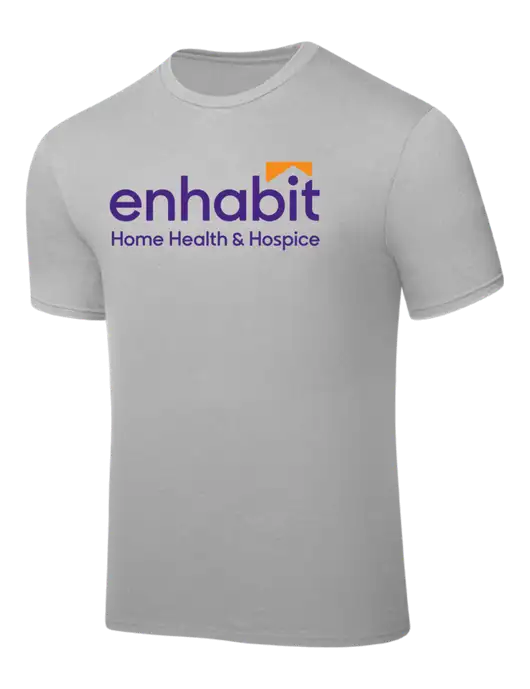 Silver PosiCharge Competitor Tee w/Enhabit Logo