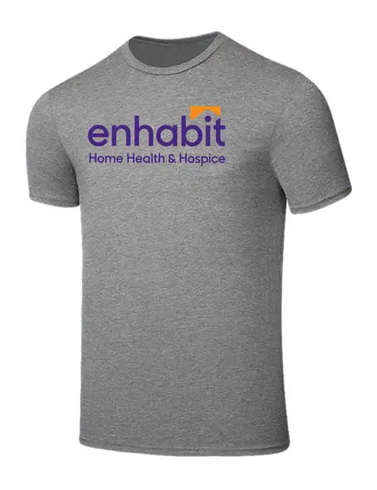 Seriously Soft Grey Frost T-Shirt w/Enhabit Logo