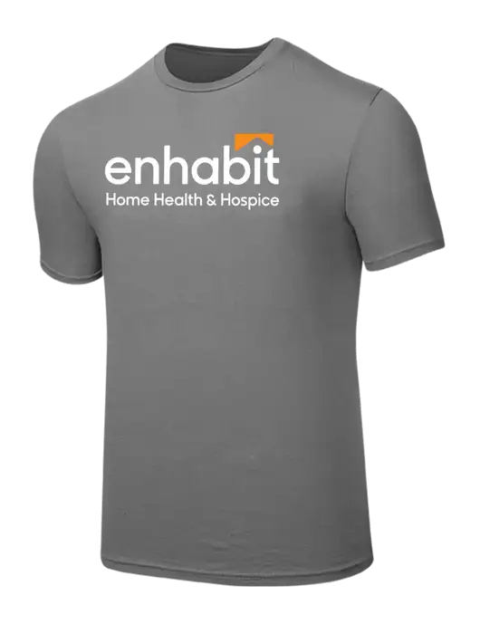 Seriously Soft Medium Grey T-Shirt w/Enhabit Logo