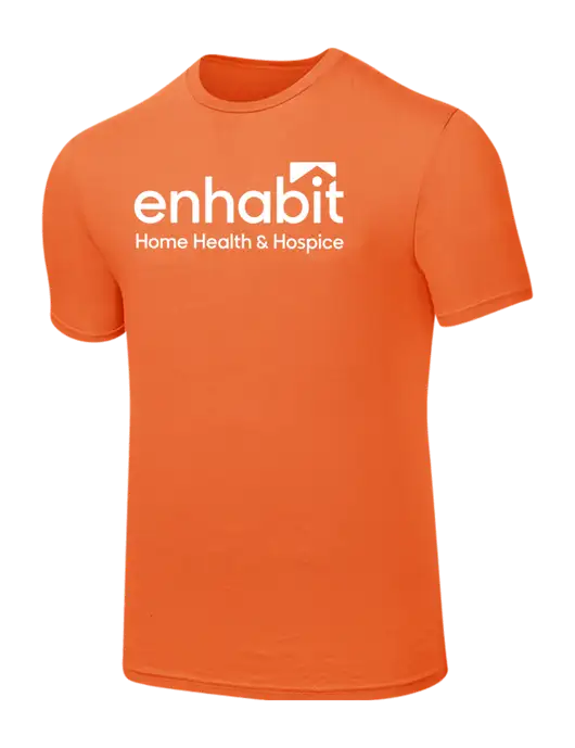Seriously Soft Orange T-Shirt w/Enhabit Logo