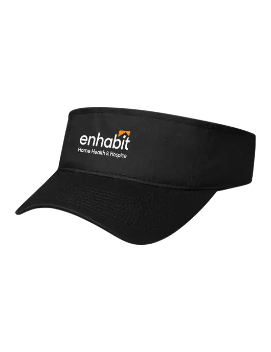Black Cap Visor w/Enhabit Logo
