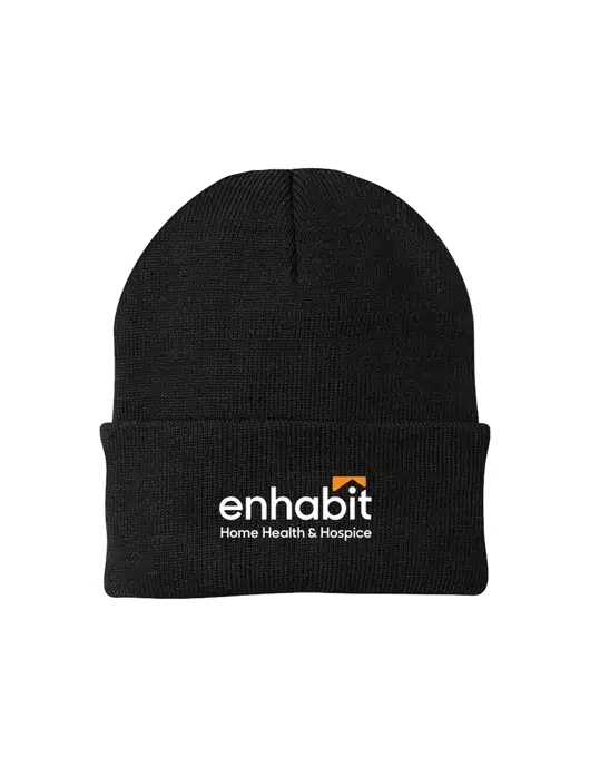 Black Knit Cap w/Enhabit Logo
