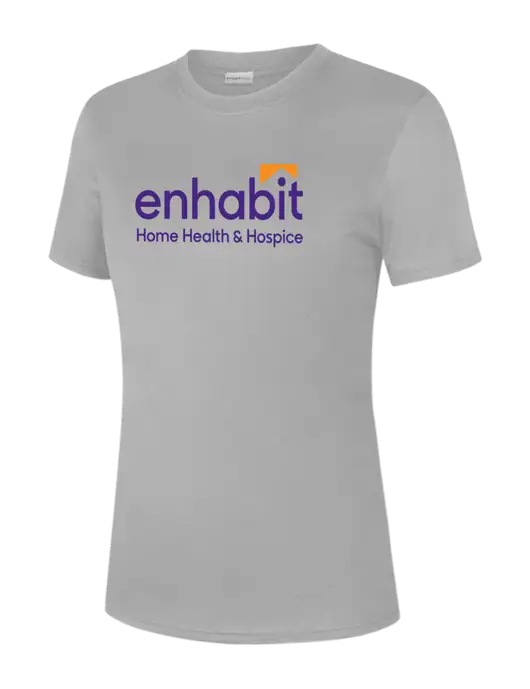  Womens Light Grey PosiCharge Competitor Tee w/Enhabit Logo