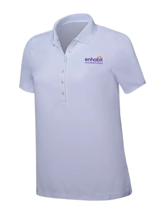Callaway Womens Ottoman Bright White Polo w/Enhabit Logo