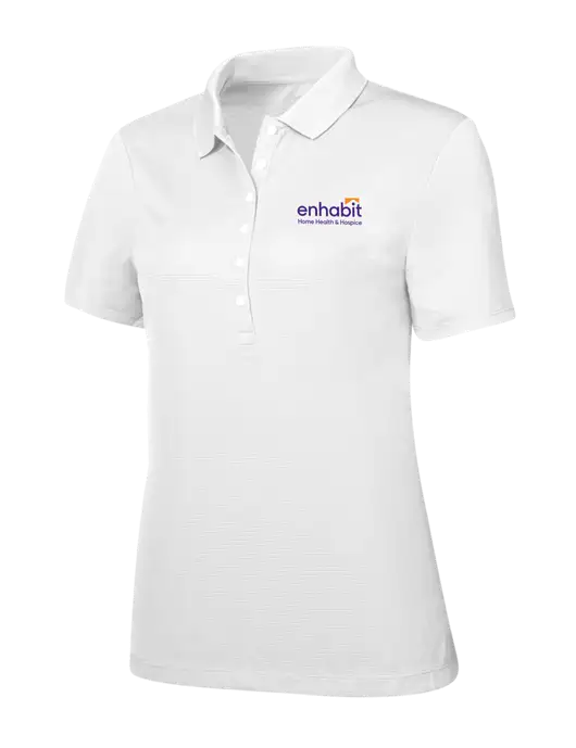 Callaway Womens Ottoman Bright White Polo w/Enhabit Logo