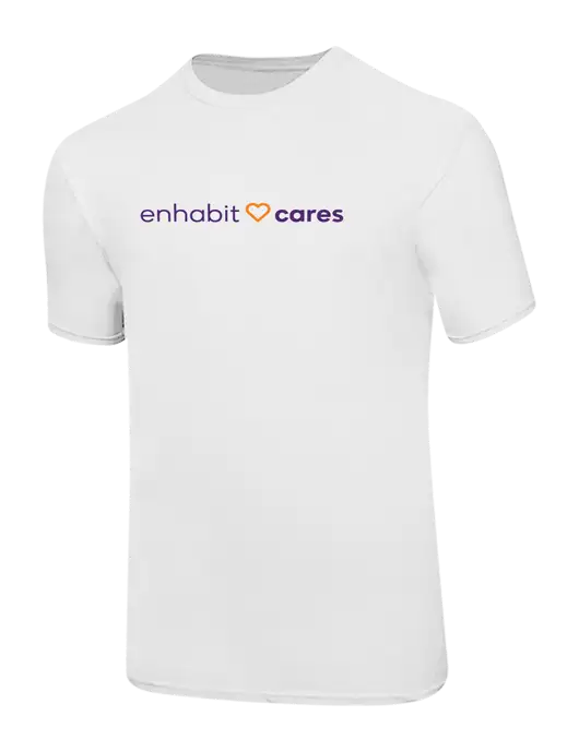 Ring Spun White 4.5 oz T-Shirt w/Day of Giving Logo