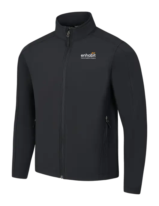 Black Core Soft Shell Jacket w/Enhabit Logo