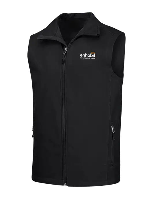Black Core Soft Shell Vest w/Enhabit Logo