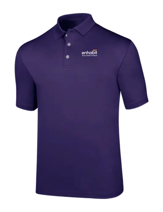 Callaway Birdseye Purple Polo w/Enhabit Logo