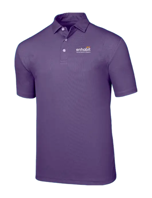 Callaway Birdseye Purple Polo w/Enhabit Logo