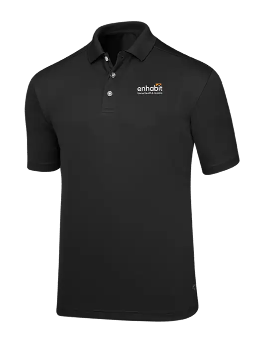Callaway Core Black Performance Polo w/Enhabit Logo