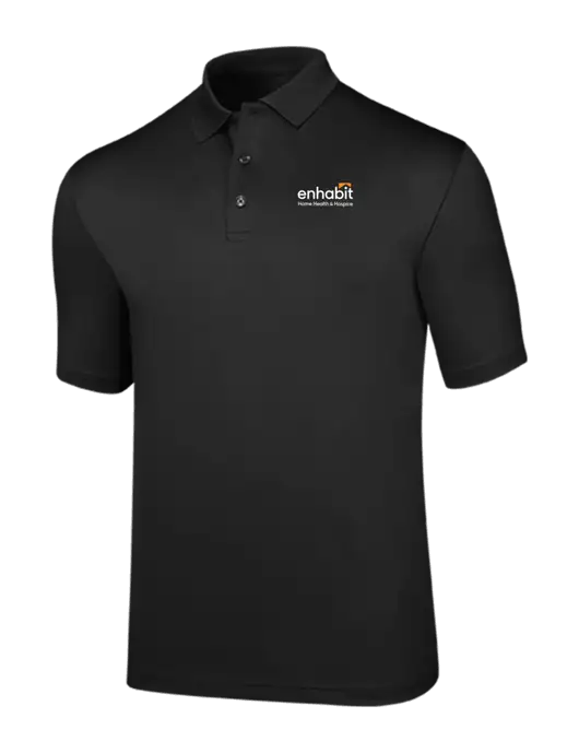 Callaway Opti-Dri Black Chev Polo w/Enhabit Logo