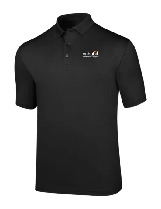 Callaway Opti-Dri Black Chev Polo w/Enhabit Logo