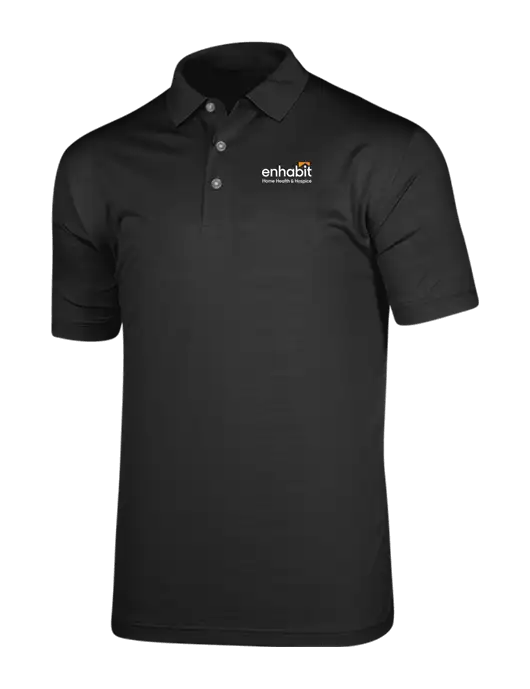 Callaway Vibrant Black Ventilated Polo w/Enhabit Logo