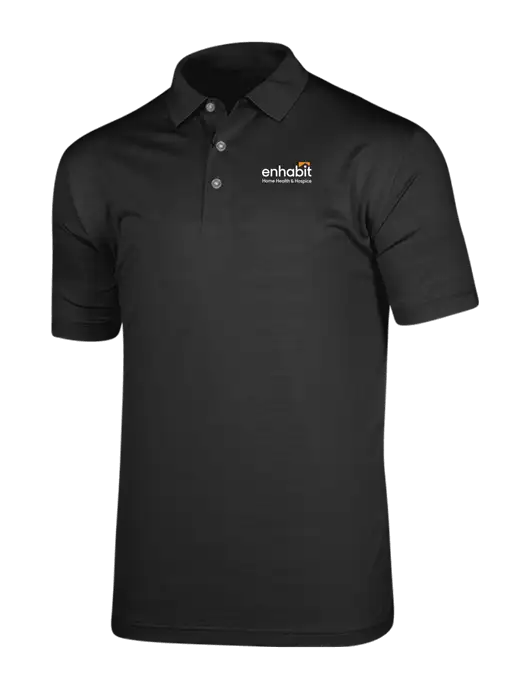 Callaway Vibrant Black Ventilated Polo w/Enhabit Logo