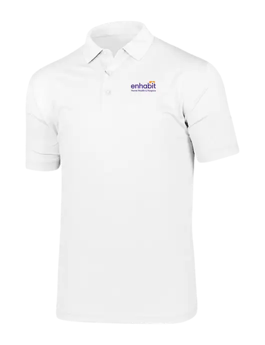 Callaway Vibrant Bright White Ventilated Polo w/Enhabit Logo