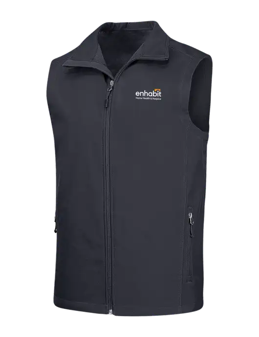 Dark Grey Core Soft Shell Vest w/Enhabit Logo