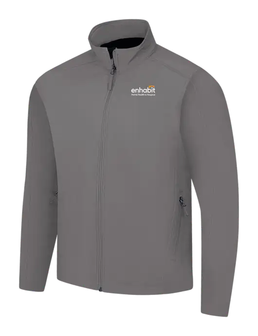 Medium Grey Core Soft Shell Jacket w/Enhabit Logo