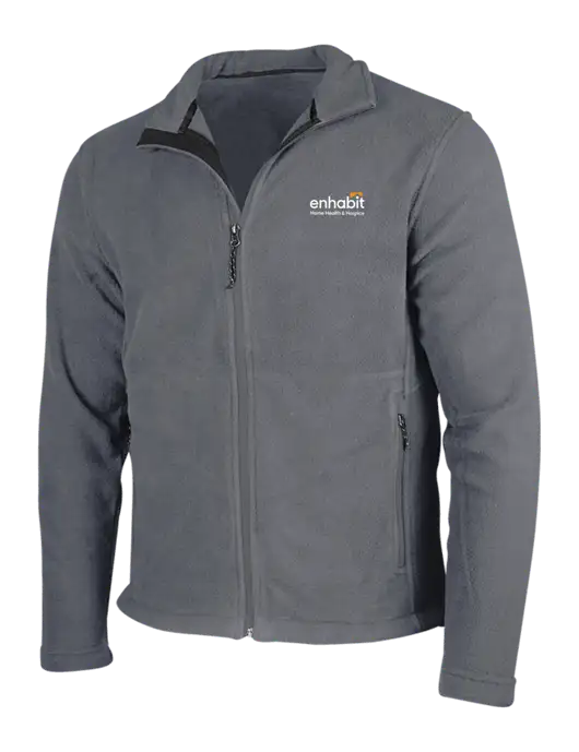 Medium Grey Fleece Jacket w/Enhabit Logo