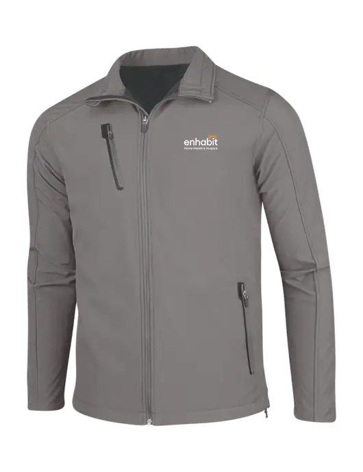 Medium Grey Welded Softshell Jacket w/Enhabit Logo