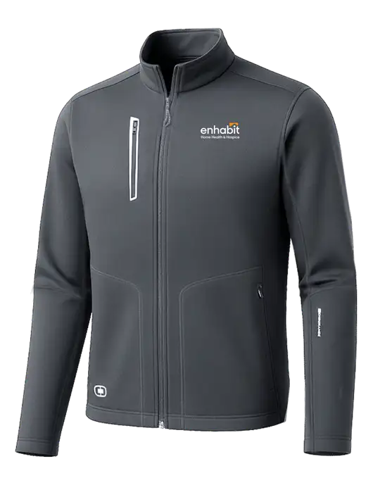 OGIO Dark Grey Endurance Fulcrum Full-Zip w/Enhabit Logo