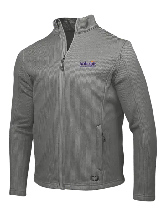 OGIO Medium Grey Grit Fleece Jacket w/Enhabit Logo