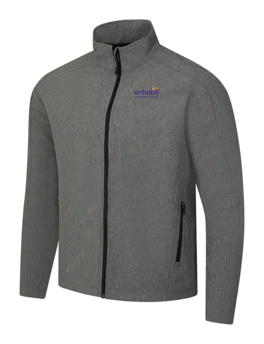 Medium Grey Heather Core Soft Shell Jacket w/Enhabit Logo