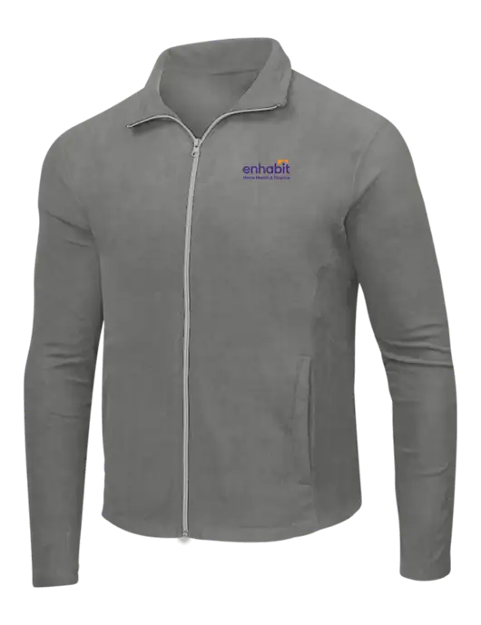 Medium Grey Microfleece Jacket w/Enhabit Logo