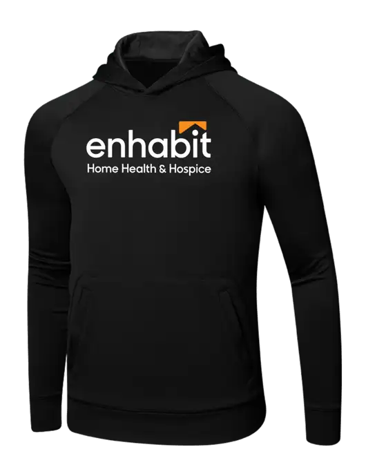 Tech Black Fleece Hooded Sweatshirt w/Enhabit Logo