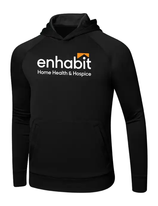 Tech Black Fleece Hooded Sweatshirt w/Enhabit Logo