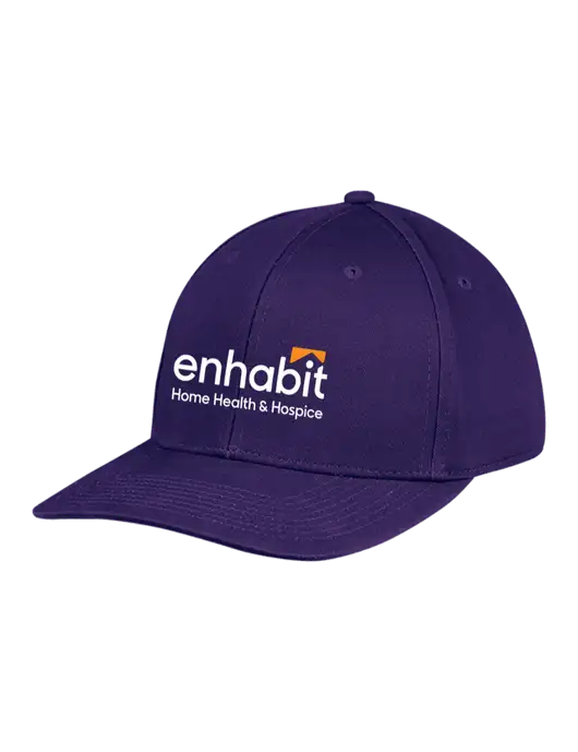 Premium Modern Structured Twill Purple Snapback Cap w/Enhabit Logo