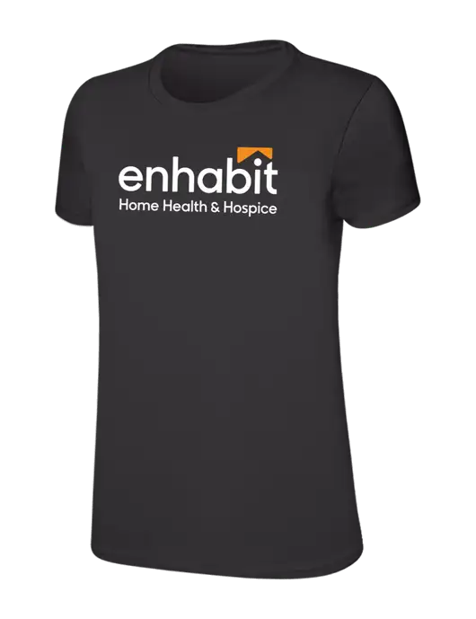Womens Ring Spun Charcoal 4.5 oz T-Shirt w/Enhabit Logo
