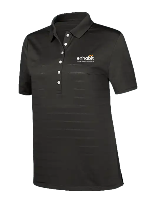 Callaway Womens Black Ventilated Polo w/Enhabit Logo