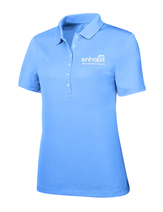 Callaway Womens Ottoman Light Blue Polo w/Enhabit Logo