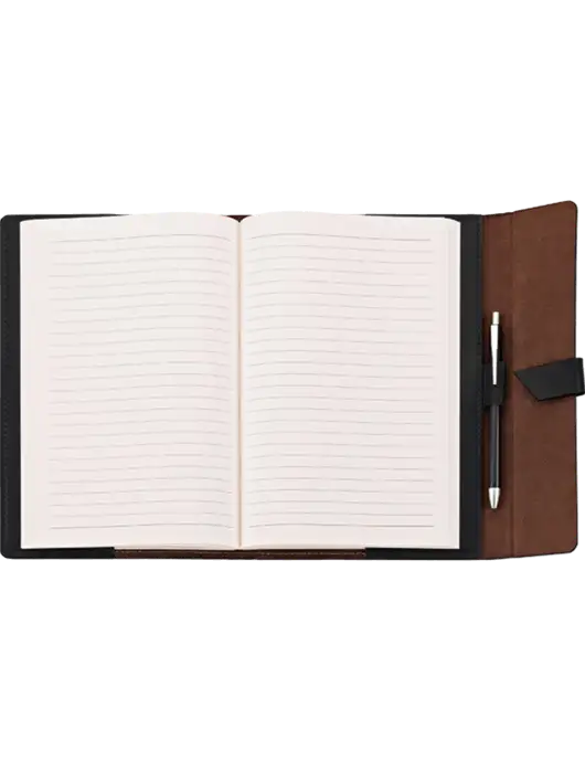 Fabrizio Black Refillable 6.875 x 9.56 Portfolio w/Enhabit Logo