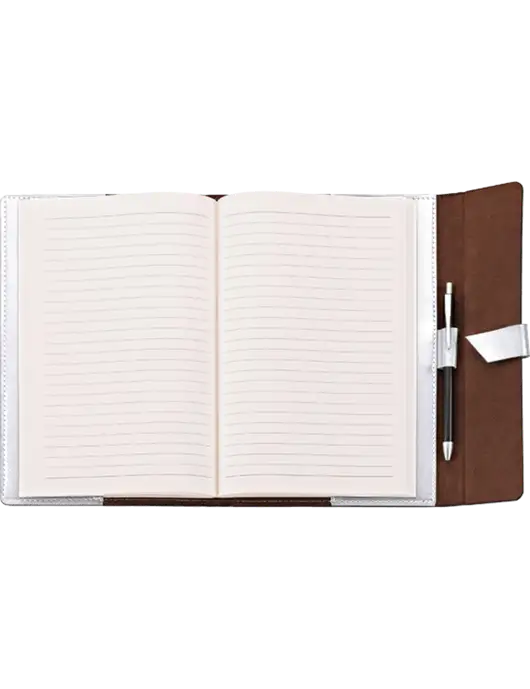 Fabrizio White Refillable 6.875 x 9.56 Portfolio w/Enhabit Logo
