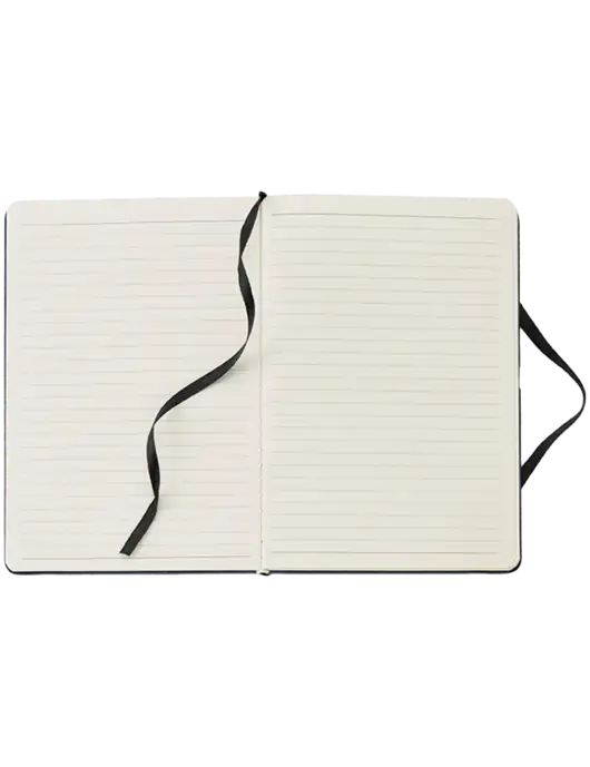 Fabrizio Black Hard Cover 5.75 x 8.3 Journal w/Enhabit Logo