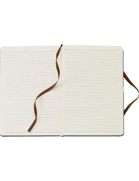 Fabrizio Brown Hard Cover 5.75 x 8.3 Journal w/Enhabit Logo