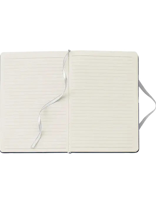 Fabrizio White Hard Cover 5.75 x 8.3  Journal w/Enhabit Logo